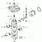 H1258F87B Коленвал и поршни