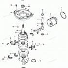 H1258C87B Коленвал и поршни