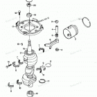 H085FR86B Коленвал и поршни