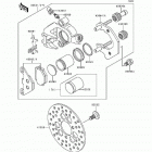 Bayou 300 (KLF300-B3) Передний суппорт тормозной