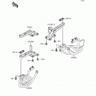 Bayou 300 (KLF300-B3) Подножки