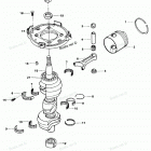 H0858B85A Коленвал и поршни