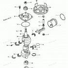 H0858H83G Коленвал и поршни