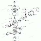 H0856H81J Коленвал и поршни