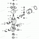 H0858H80C Коленвал и поршни