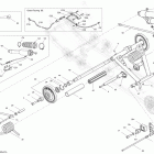 GSX SE 800RETEC XR Задняя подвеска, задний рычаг и амортизатор