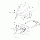 Skandic SWT 600 H.O. E-TEC Стекло ветровое и консоль