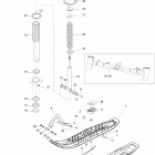 Skandic SWT 600 H.O. E-TEC Передняя подвеска и лыжи