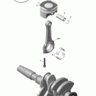 MXZ TNT 600ACE LFF Коленвал и поршни