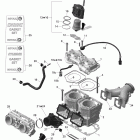 Skandic SWT 600 H.O. E-TEC Головка цилиндров