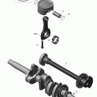 Expedition LE 1200 XU Коленвал и поршни