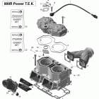 Summit SPORT 800R P-TEK Цилиндр и головка