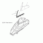 600 SWITCHBACK ES - S12BR6NSL Стекло ветровое