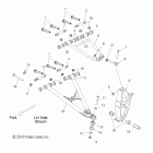 800 RMK ASSAULT 155 ALL OPTIONS - S12CN8/CY8 Рычаги подвески и стойка