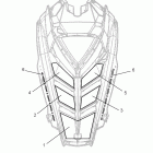 800 RMK ASSAULT 155 ALL OPTIONS - S12CN8/CY8 Body, hood foam / fiber