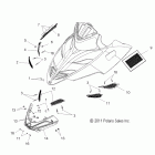 550 IQ LXT/INTL - S12PT5BSL/BEL Body, hood screens and hinge asm.