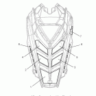 800 RUSH PRO-R ALL OPTIONS- S12BP8/BV8 Body, hood foam / fiber