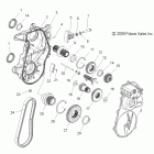 TURBO IQ - S11PP7FSL Drive train, gearcase asm.