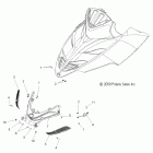 FS WIDETRAK IQ/INTL -S12PU7ESL/EEL Body, hood, front hinge asm.