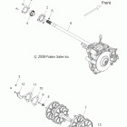 FS WIDETRAK IQ/INTL -S12PU7ESL/EEL Drive train, driveshaft asm. and jackshaft asm.