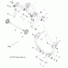 800 RUSH PRO-R/ES/RETRO ALL OPTIONS - S11BP8/BE8 Suspension, crank asm., rear