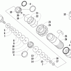 F 1100 LXR Задняя  подвеска, передний амортизатор