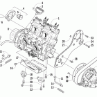 XF 800 Sno Pro Опора двигателя и вариатор