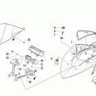 XF 800 SP HC Ветровое стекло и панель инструментов