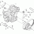 F 1100 SP LTD Опора двигателя и вариатор