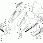 Bearcat  570 XT (S2012BCDWTUSL) черный Капот,ветровое стекло и передний бампер (wtosl)