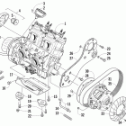 XF 800 SP HC Опора двигателя и вариатор