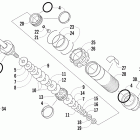 M 800 SP Задняя  подвеска, передний амортизатор