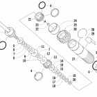 M 800 Задняя  подвеска, передний амортизатор