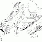 Bearcat  570 XT (S2012BCDWTUSL) черный Капот,ветровое стекло и передний бампер (wtusl)