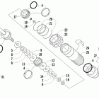 XF 800 SP HC Задняя  подвеска, передний амортизатор