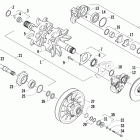 XF 800 SP HC Вал приводной трака и тормоза