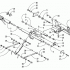 BEARCAT 440 II - 156 IN. Задняя подвеска, рычаги