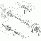 PANTERA 580 EFI Вал приводной трака и тормоза
