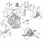 ZR 440 SNO-PRO Опора двигателя и вариатор