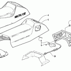 POWDER SPECIAL 500 EFI Seat and taillight assembly
