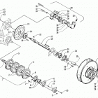 ZR 600 EFI LE - WHITE Вал приводной трака и тормоза