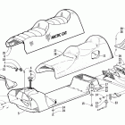 Panther 340 Gas tank, seat and taillight assembly