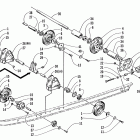 Jag 340 DLX Задняя подвеска оси в сборе