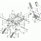 ZR 440 SNO-PRO Rear suspension - front arm assembly