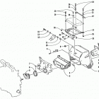 EXT 580 EFI Air silencer and ecu tray mounting