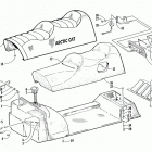 EXT 600 TOUR Топливный бак ,сиденье и задний фонарь