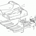 ZR 440 SNO-PRO Seat and taillight assembly