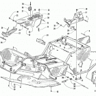 PANTHER 550 Front frame, footrest, and belt guard assembly