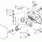 ZRT 800 Carburetor, air silencer, and fuel pump assembly