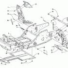 ZR 600 EFI LE XC Передняя рама и подножки